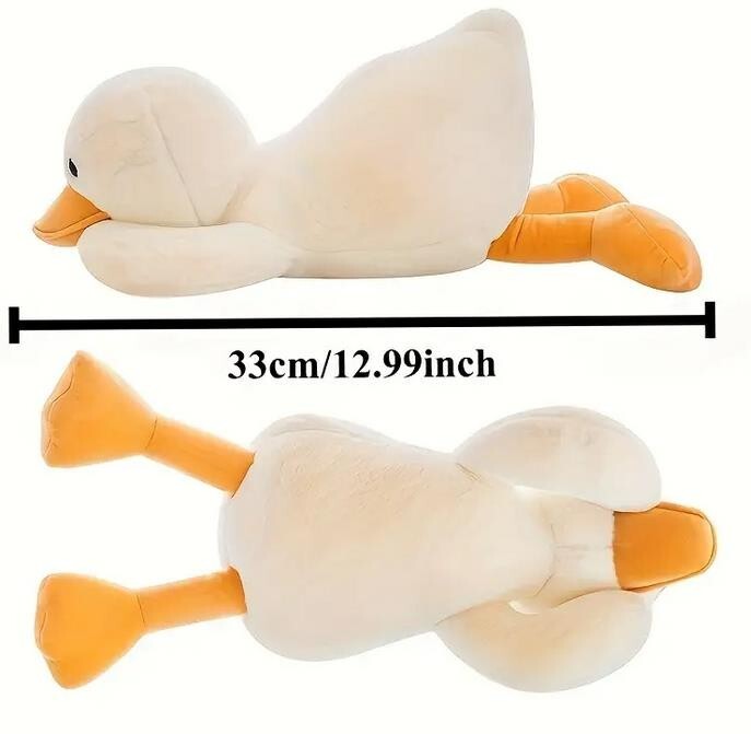 Weiches Enten Kuscheltie33 Cm weiß