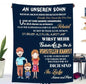 Persöhnliche Kuscheldecke "An unseren Sohn"