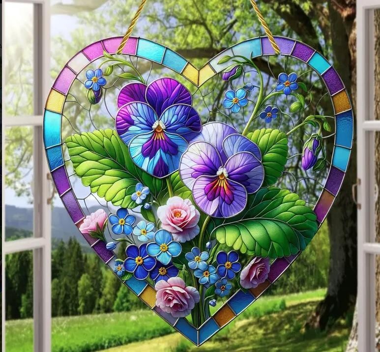 Tiere Landschaften u Natur Fensterdekoration Hängebild Fensterbild Sonnenfänger