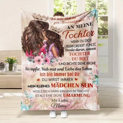 Persönliche Kuscheldecke "An meine Tochter von Mama"