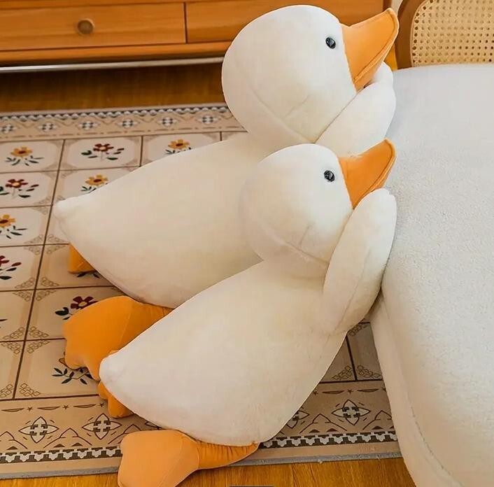 Weiches Enten Kuscheltie33 Cm weiß