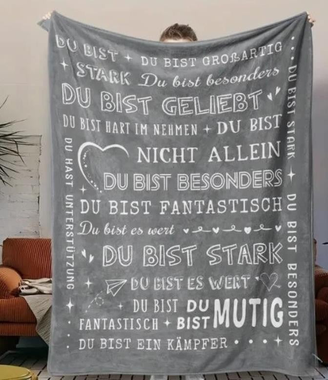 Persöhnliche Kuscheldecke "An meinen Mann"