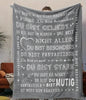 Persöhnliche Kuscheldecke "An meinen Mann"