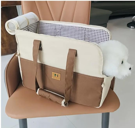 3-in-1 Transporttasche für Hunde – Autositz, Handtasche & Rucksack