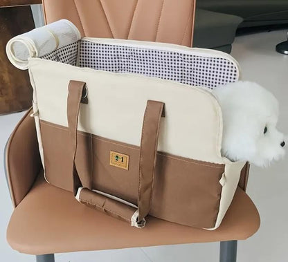 3-in-1 Transporttasche für Hunde – Autositz, Handtasche & Rucksack
