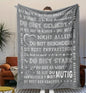 Persöhnliche Kuscheldecke "An meinen Sohn von Mama"
