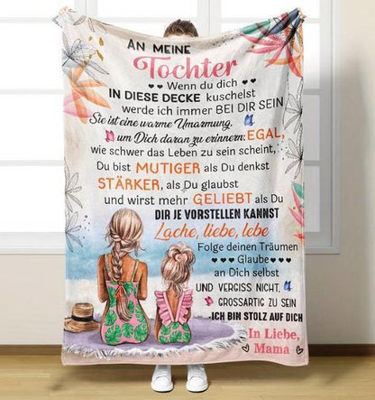 Persönliche Kuscheldecke "An meine Tochter von Mama"