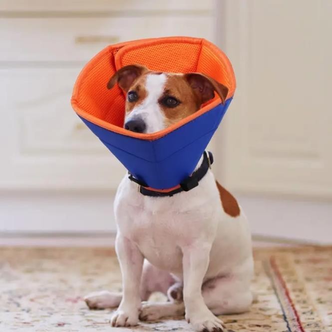 Halskrause für Hund , Schutzkragen Hund, Leckschutz Atmungsaktiver weich