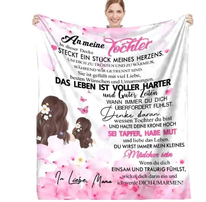 Persönliche Kuscheldecke "An meine Tochter von Mama"