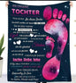 Persönliche Kuscheldecke "An unsere Tochter von Mama und Papa