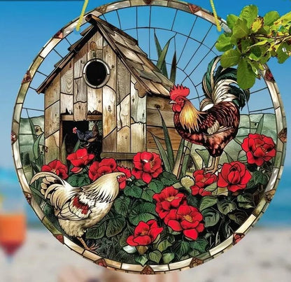 Tiere Landschaften u Natur Fensterdekoration Hängebild Fensterbild Sonnenfänger