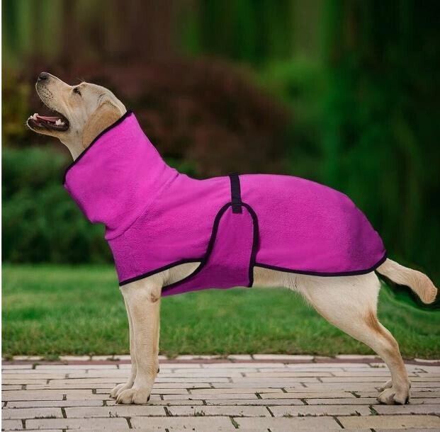 Fleece Hundemantel Pullover Pullover Outfit Jacke Hoodie gr.Hunde Trockenmantel