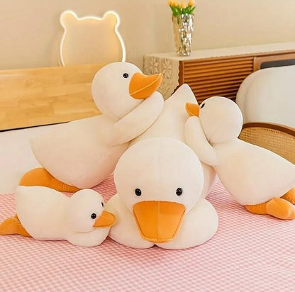 Weiches Enten Kuscheltie33 Cm weiß