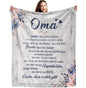 Persöhnliche Kuscheldecke "An meine Oma"