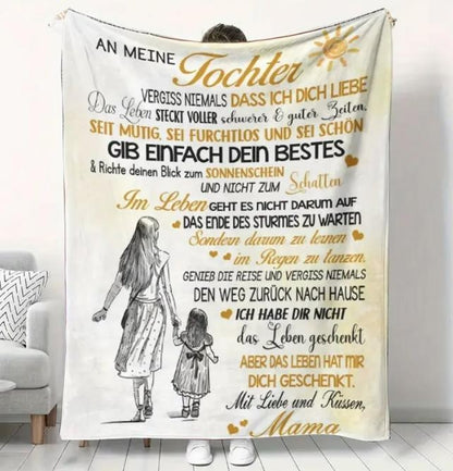 Persönliche Kuscheldecke "An meine Tochter von Mama"