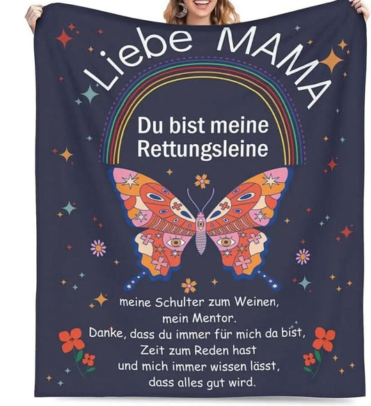 Persönliche Kuscheldecke "An meine Mama"