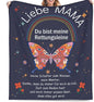 Persönliche Kuscheldecke "An meine Mama"