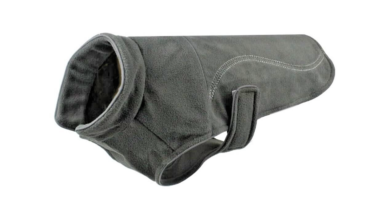 Hundemantel Fleece Grau für Größe 3XXL