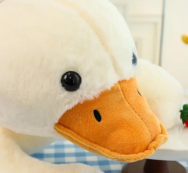 Weiches Enten Kuscheltie33 Cm weiß
