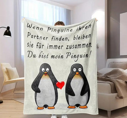 Persöhnliche Kuscheldecke "An meinen Mann"
