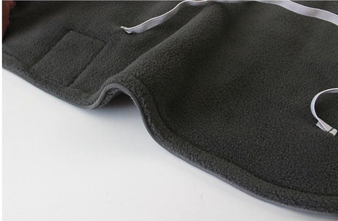Hundemantel Fleece Grau für Größe 3XXL