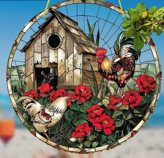 Tiere Landschaften u Natur Fensterdekoration Hängebild Fensterbild Sonnenfänger