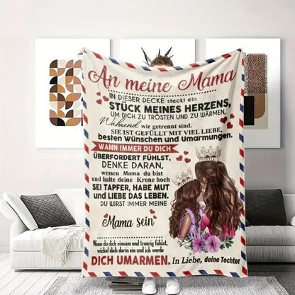 Persönliche Kuscheldecke "An meine Mama"