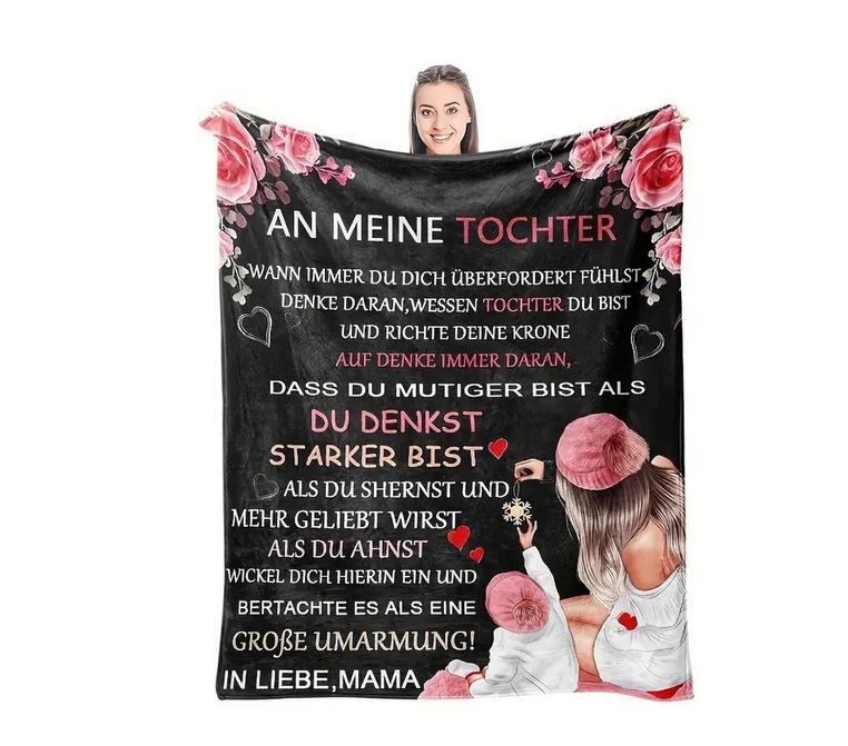 Persönliche Kuscheldecke "An meine Tochter von Mama"