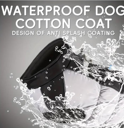 Hundemantel für große Hunde Wintermantel Rot oder Schwarz 2XL–6XL