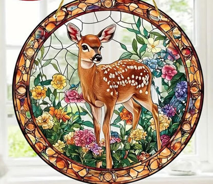 Tiere Landschaften u Natur Fensterdekoration Hängebild Fensterbild Sonnenfänger