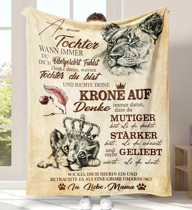 Persönliche Kuscheldecke "An meine Tochter von Mama"
