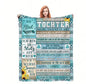 Persönliche Kuscheldecke "An meine Tochter von Papa"