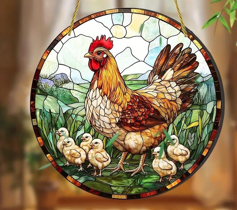 Tiere Landschaften u Natur Fensterdekoration Hängebild Fensterbild Sonnenfänger