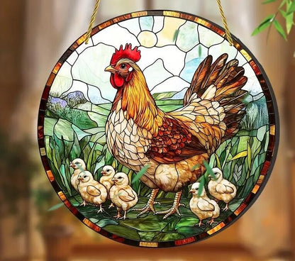 Tiere Landschaften u Natur Fensterdekoration Hängebild Fensterbild Sonnenfänger