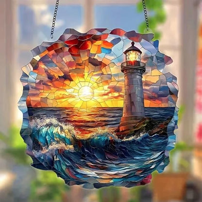 Tiere Landschaften u Natur Fensterdekoration Hängebild Fensterbild Sonnenfänger