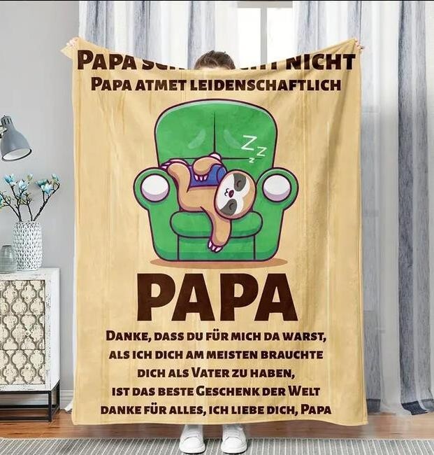 Personalisierte Kuscheldecke "An meinen Papa"