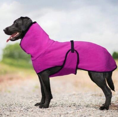Fleece Hundemantel Pullover Pullover Outfit Jacke Hoodie gr.Hunde Trockenmantel