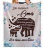 Persöhnliche Kuscheldecke "An meine Oma"