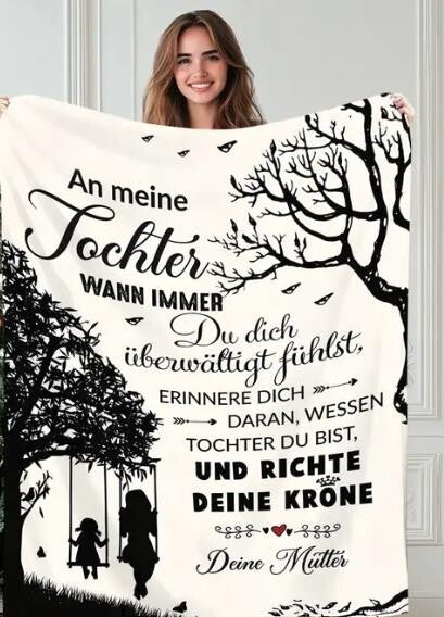 Persönliche Kuscheldecke "An meine Tochter von Mama"