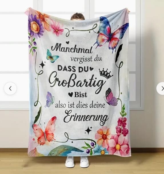 Persönliche Kuscheldecke "An Meine Freundin"