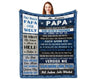 Personalisierte Kuscheldecke "An meinen Papa"
