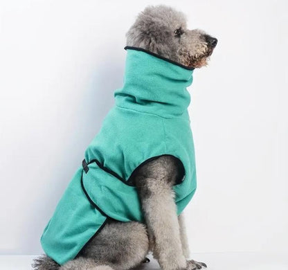 Fleece Hundemantel Pullover Pullover Outfit Jacke Hoodie gr.Hunde Trockenmantel