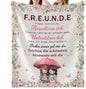 Persönliche Kuscheldecke "An Meine Freundin"