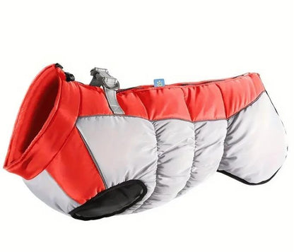 Hundemantel für große Hunde Wintermantel Rot oder Schwarz 2XL–6XL