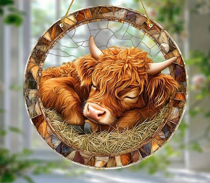 Tiere Landschaften u Natur Fensterdekoration Hängebild Fensterbild Sonnenfänger