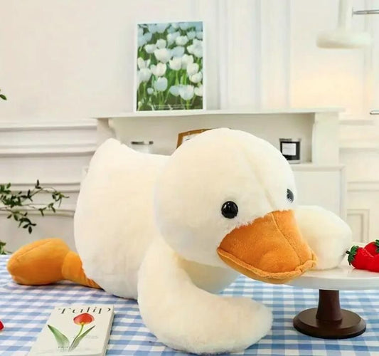 Weiches Enten Kuscheltie33 Cm weiß