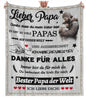 Personalisierte Kuscheldecke "An meinen Papa"