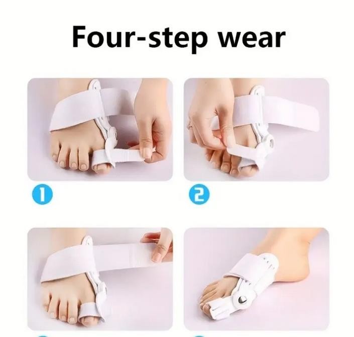 Hallux Valgus Schiene – Zehenkorrektur-Splint mit Drehknopf Einstellbar