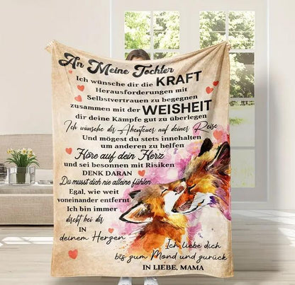 Persönliche Kuscheldecke "An meine Tochter von Mama"