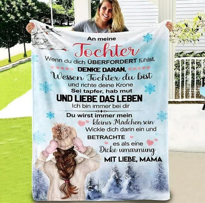 Persönliche Kuscheldecke "An meine Tochter von Mama"